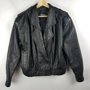 Vintage 80's Leather Jacket by Zenia